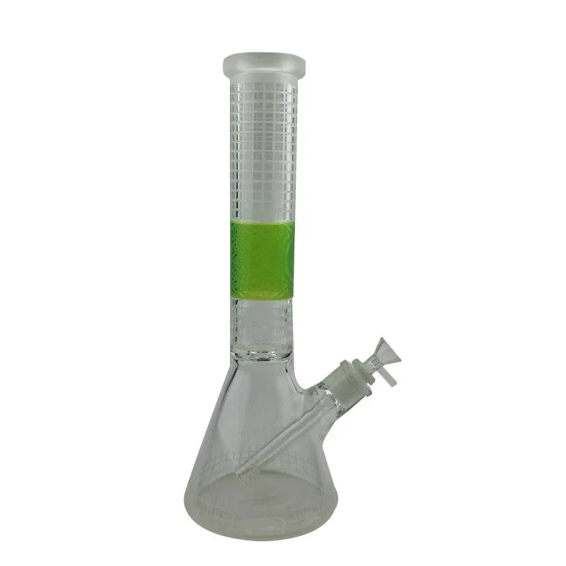 14″ 7mm Deep Sand Blasting Beaker Glass Bong - Image 2