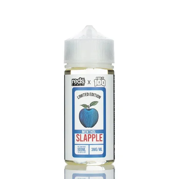 7 Daze Reds Apple x Keep It 100 – Slapple Menthol – 100ml - Image 2