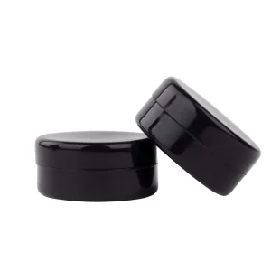 Black Silicone Wax Container - 2 Pack
