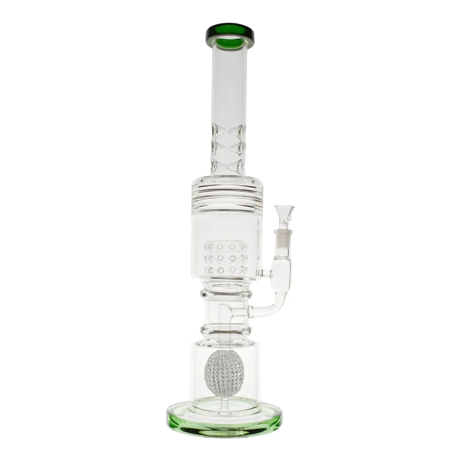 Color Tip Matrix Bong - 19 inches huge glass bong
