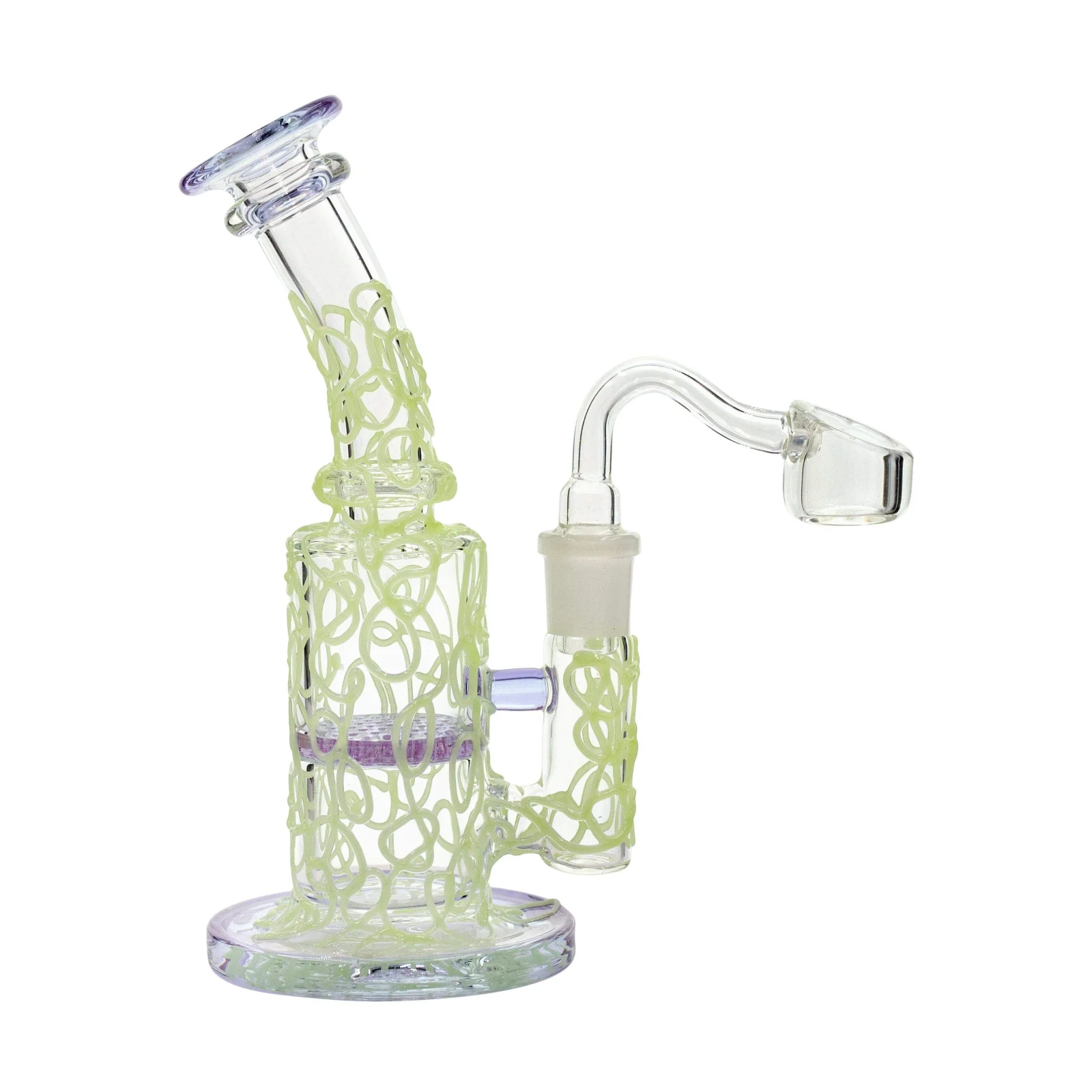 Glow in the Dark Mini Dab Rig - 7in