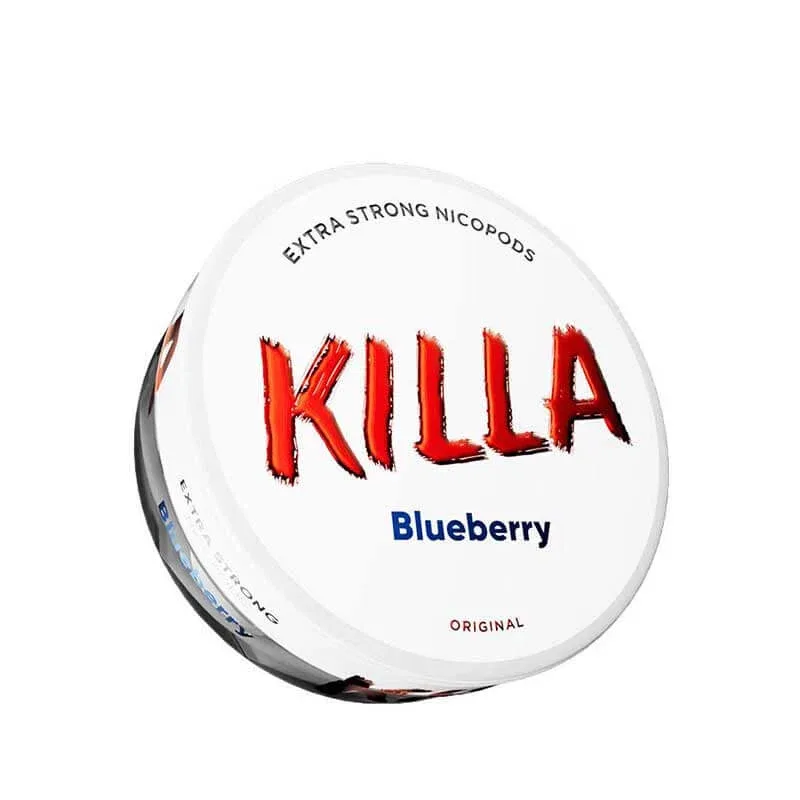 Killa Blueberry Nic Pouches - 13.2mg / pouch