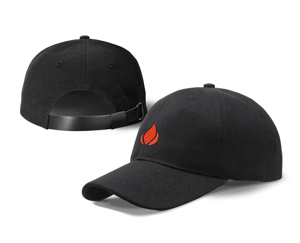 Lighterusa Black Strapback Hat - Image 2