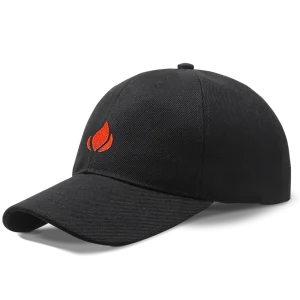 Lighterusa Black Strapback Hat