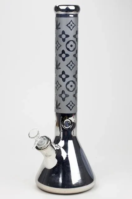 Luxury pattern 16" 7mm metallic beaker bong - Image 2