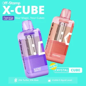 Made in Indonesia | Off-Stamp X-CUBE “Crystal Cube” 35K Disposable POD – 35,000 Puffs