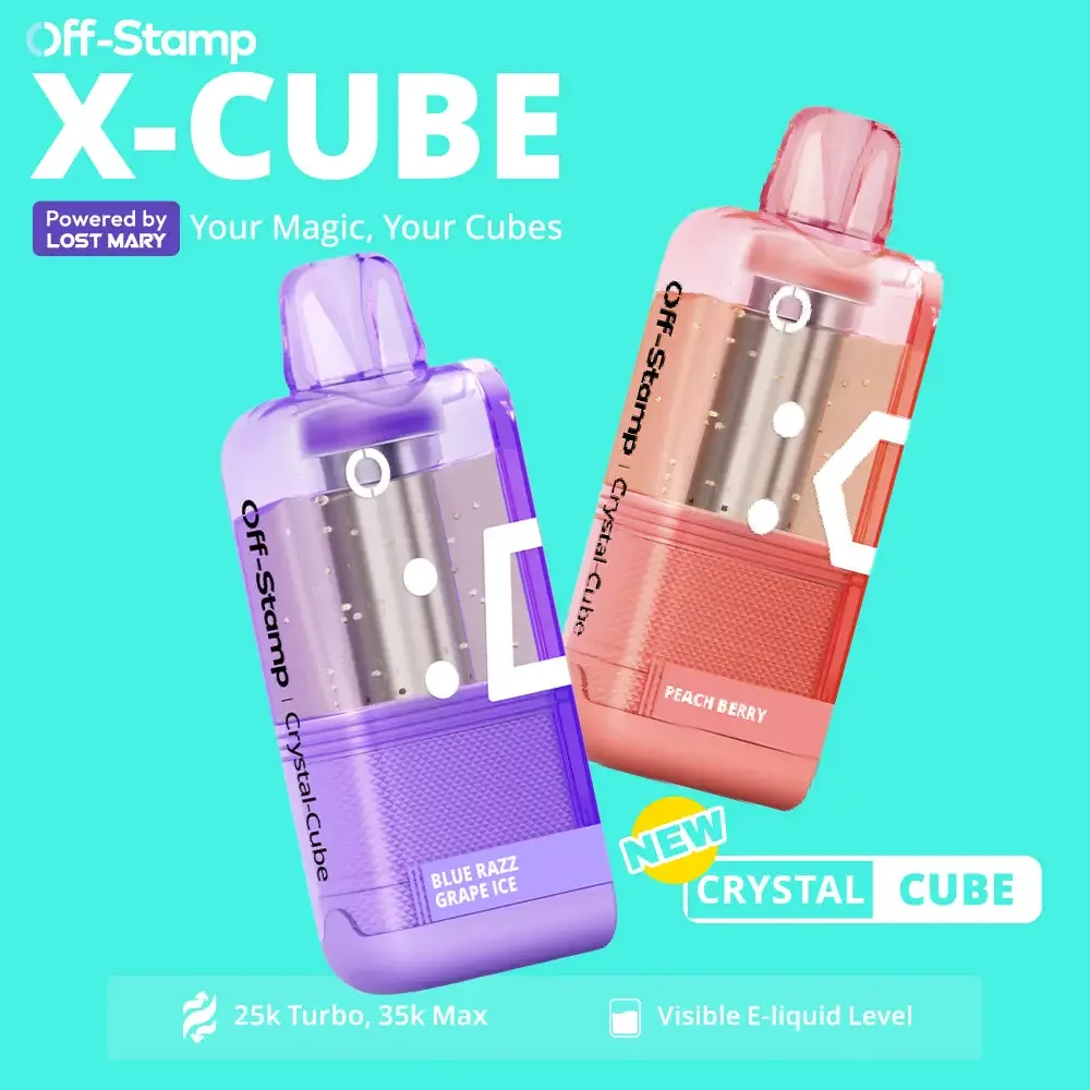 Made in Indonesia | Off-Stamp X-CUBE “Crystal Cube” 35K Disposable POD – 35,000 Puffs