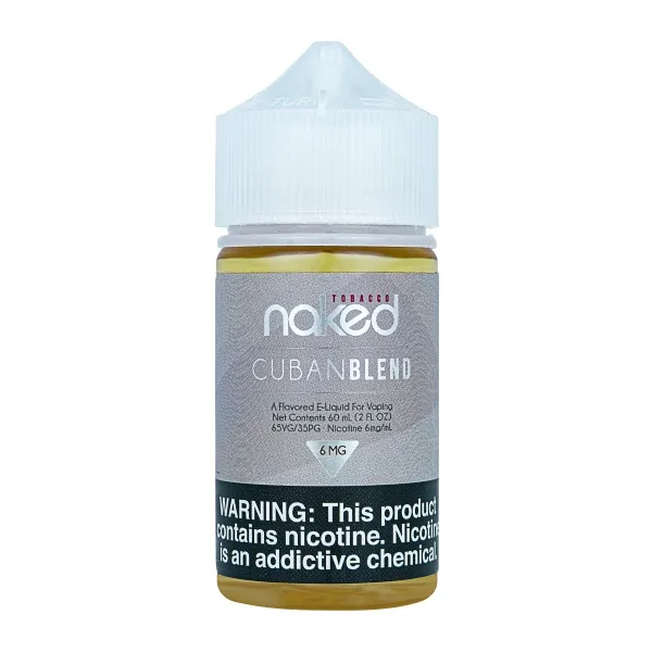 Naked 100 Free Base E-liquid - Cuban Blend | 60mL