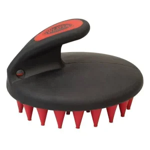Palm Held Coarse Curry with Large Rubber Bristles
