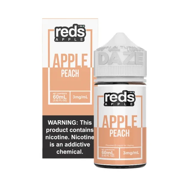 Reds Apple Free Base Nicotine - Apple Peach | 60mL