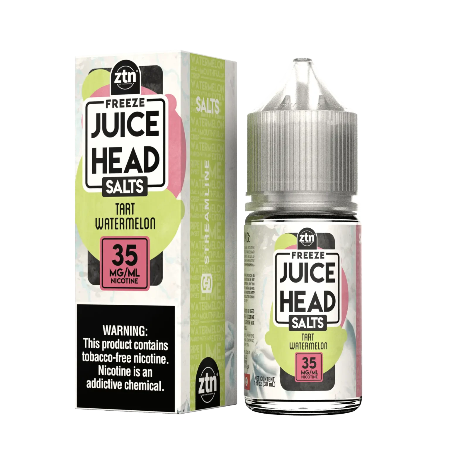 Tart Watermelon Freeze (ZTN) – Juice Head Salts 30mL
