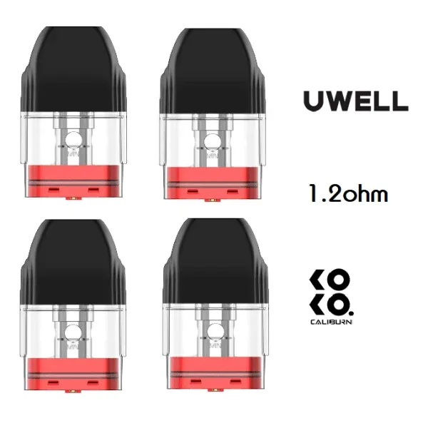 UWELL Caliburn KOKO Replacement Pods - 4 Pod Pack