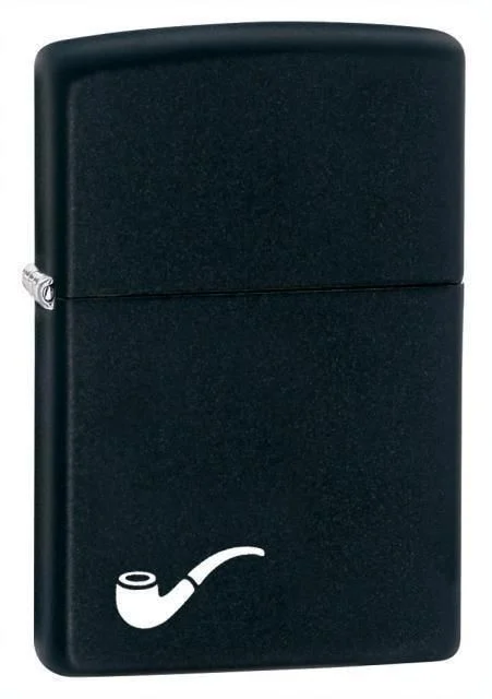 Zippo Lighter - Black Matte Pipe Lighter